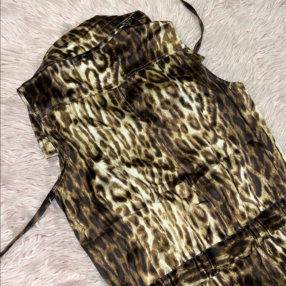 Cache Leopard Print Utility Romper – Size Small - Picture 7 of 8